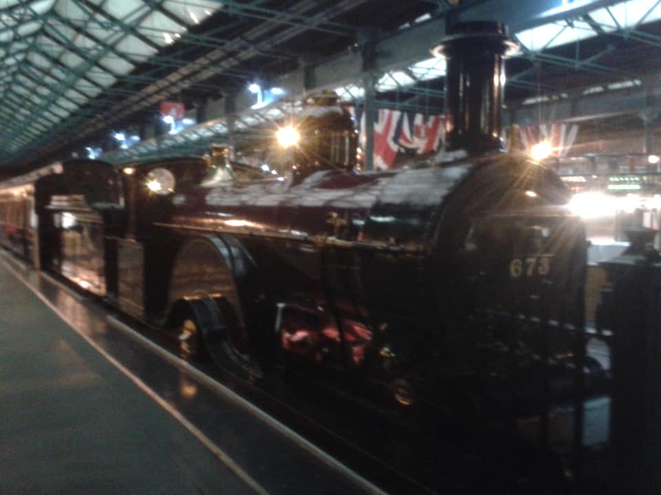 Loco 673, a steam train at National Railway Museum, York